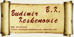 Budimir Keskenović vizit kartica